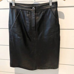 Topshop Faux Leather Skirt